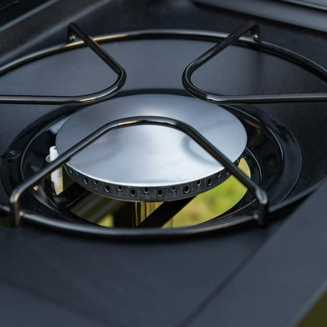 4 Burner Propane Gas BBQ Grill with Side Burner & Stainless Steel Lid