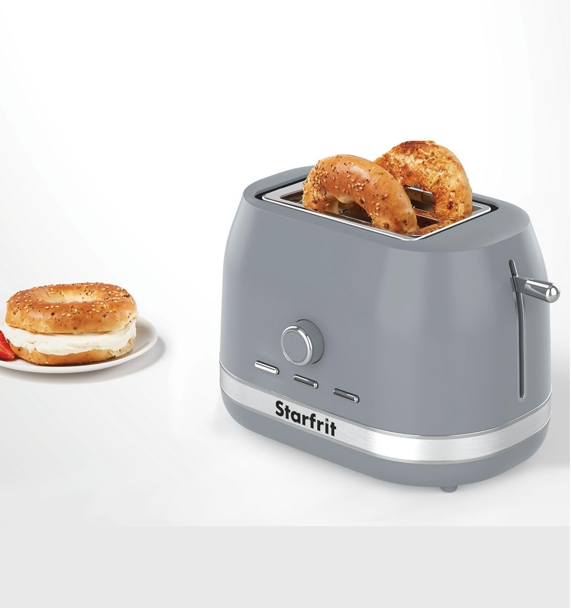 2-Slice Toaster with Adjustable Browning Control & Removable Crumb Tray