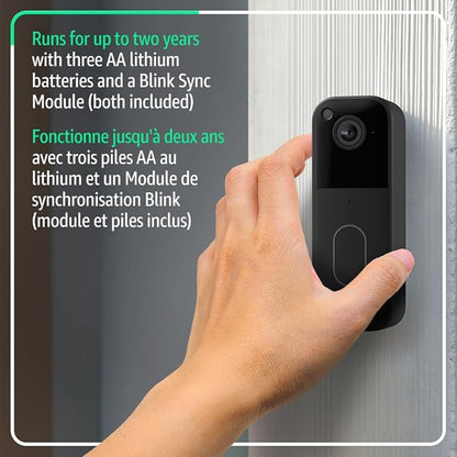 Wireless Smart Video Doorbell Camera with HD Video & Two-Way Audio
