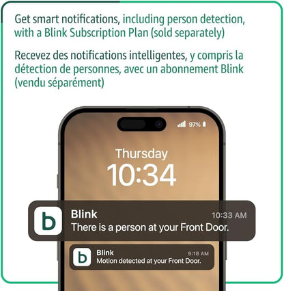 Wireless Smart Video Doorbell Camera with HD Video & Two-Way Audio