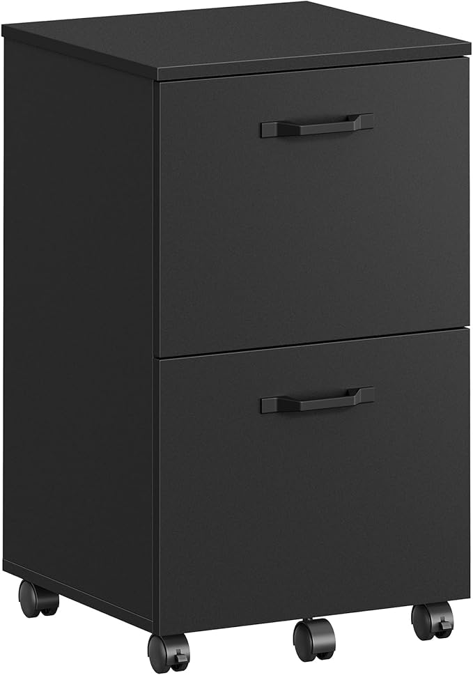 2-Drawer Rolling File Cabinet & Printer Stand for Home Office