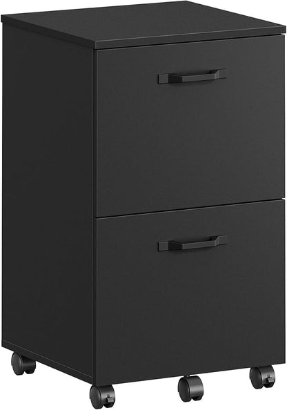 2-Drawer Rolling File Cabinet & Printer Stand for Home Office