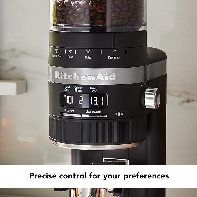 KitchenAid Burr Coffee Grinder with Adjustable Grind Settings