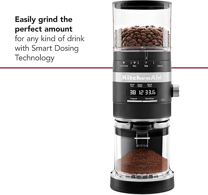 KitchenAid Burr Coffee Grinder with Adjustable Grind Settings