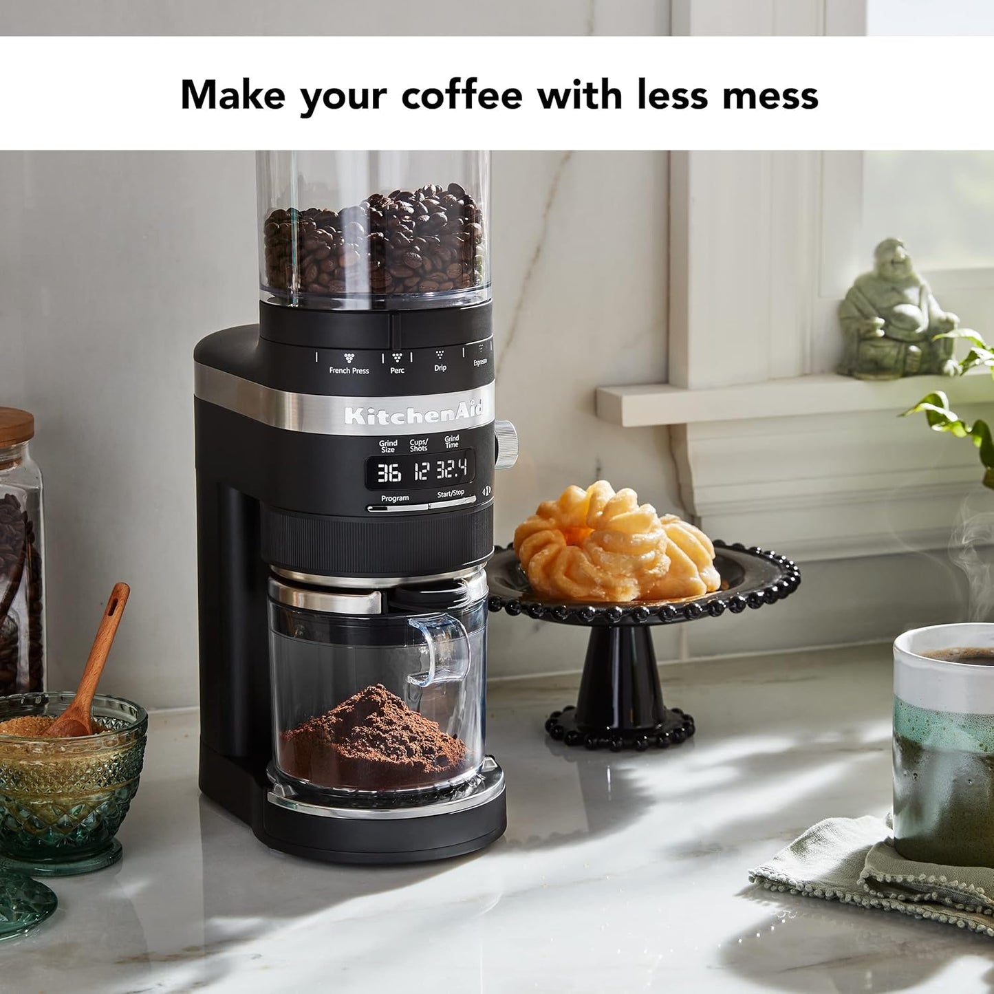 KitchenAid Burr Coffee Grinder with Adjustable Grind Settings