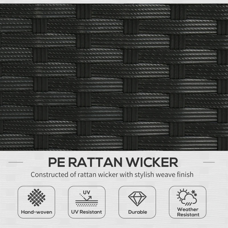 Wicker Patio Furniture, Outdoor PE Rattan Sofa Set with Retractable Canopy Pergola, Shade Shelter for Deck, Pool, Garden, Terrace, Grey