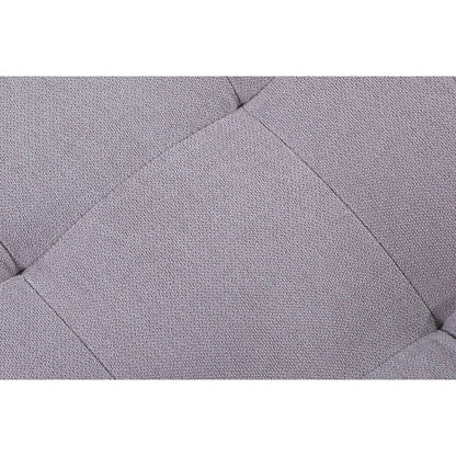 Adjustable Polyester Sectional Sleeper Sofa, Convertible Queen Size Sofa Bed, Light Grey
