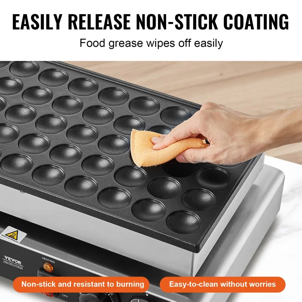 VEVOR Commercial Mini Dutch Pancake Maker 50PCS 1700W