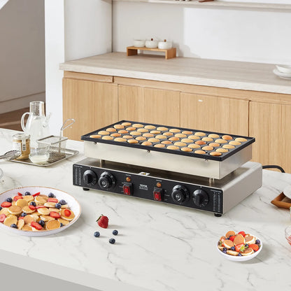 VEVOR Commercial Mini Dutch Pancake Maker 50PCS 1700W